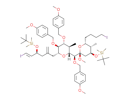 C<sub>61</sub>H<sub>94</sub>I<sub>2</sub>O<sub>11</sub>Si<sub>2</sub>