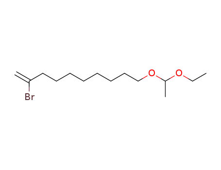 Molecular Structure of 455272-25-0 (1-Decene, 2-bromo-10-(1-ethoxyethoxy)-)