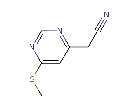 (6-methylsulfanylpyrimidin-4-yl)-acetonitrile