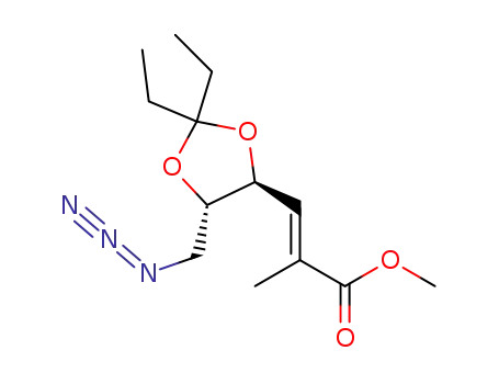 methyl (2E,4S,5S)-3-[5-(azidomethyl)-2,2-diethyl-1,3-dioxolan-4-yl]-2-methylprop-2-enoate