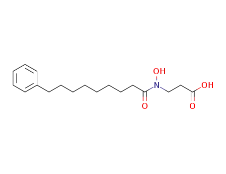 Molecular Structure of 1453071-44-7 (3-(N-hydroxy-9-phenylnonanamido)propanoic acid)