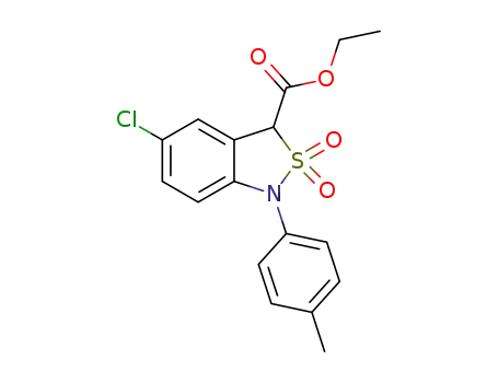 ethyl 5-chloro-1-(p-tolyl)-1,3-dihydrobenzo[c]isothiazole-3-carboxylate 2,2-dioxide