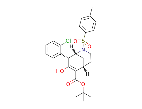 (1R,5S,8R)-tert-butyl 8-(2-chlorophenyl)-7-hydroxy-2-(4-methylphenylsulfonyl)-2-azabicyclo[3.3.1]non-6-ene-6-carboxylate