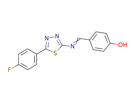 4-[[5-(4-fluorophenyl)-1,3,4-thiadiazol-2-ylimino]-methyl]phenol