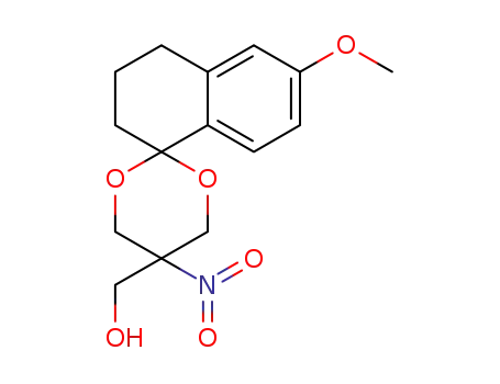 Molecular Structure of 1580372-25-3 (1',2',3',4'-tetrahydro-5-hydroxymethyl-6'-methoxy-5-nitrospiro[1,3-dioxane-2,1'-naphthaline])