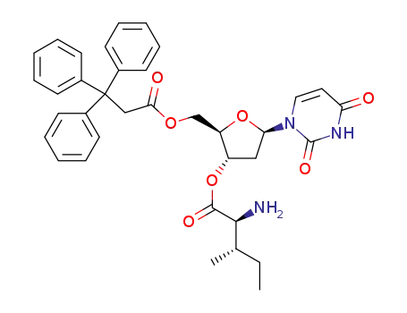2'-deoxy-3'-O-isoleucyl-5'-O-(3,3,3-triphenylpropanoyl)uridine
