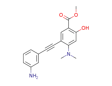 methyl 4-(dimethylamino)-2-hydroxy-5-((3-aminophenyl)ethynyl)benzoate