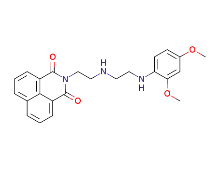 Molecular Structure of 1422463-41-9 (2-(2-((2-((2,4-dimethoxyphenyl)amino)ethyl)amino)ethyl)-1H-benzo[de]isoquinoline-1,3(2H)-dione)