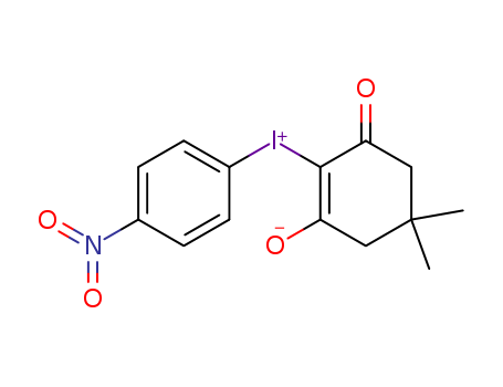 Molecular Structure of 100585-71-5 (Iodonium, (4-nitrophenyl)-, 4,4-dimethyl-2,6-dioxocyclohexylide)