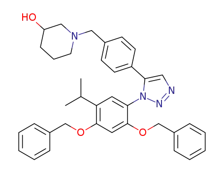 1-{4-[3-(2,4-bis-benzyloxy-5-isopropyl-phenyl)-3H-[1,2,3]triazol-4-yl]-benzyl}-piperidin-3-ol