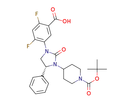 (R)-5-(3-(1-(tert-butoxycarbonyl)piperidin-4-yl)-2-oxo-4-phenylimidazolidin-1-yl)-2,4-difluorobenzoic acid