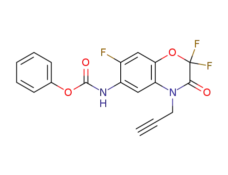 phenyl N-[2,2,7-trifluoro-3-oxo-4-(prop-2-ynyl)-3,4-dihydro-2H-benzo[b][1,4]oxazin-6-yl]carbamate