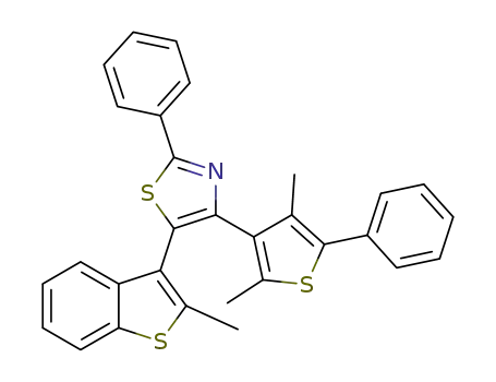 4-(2,4-dimethyl-5-phenylthiophen-3-yl)-5-(2-methylbenzo[b]thiophen-3-yl)-2-phenylthiazole