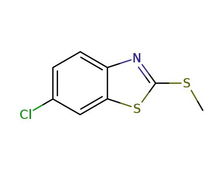 Molecular Structure of 3507-42-4 (Benzothiazole, 6-chloro-2-(methylthio)- (6CI,7CI,8CI,9CI))