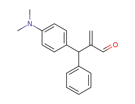 2-((4-(dimethylamino)phenyl)(phenyl)methyl)acrylaldehyde