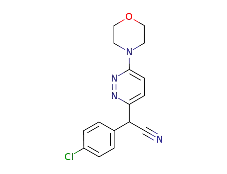 2-(4-chlorophenyl)-2-(6-morpholinopyridazin-3-yl)acetonitrile