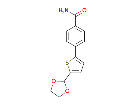 4-(5-(1,3-dioxolan-2-yl)thiophen-2-yl)benzamide