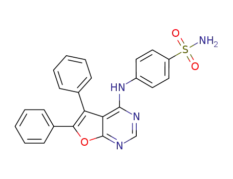 4-[(5,6-diphenylfuro[2,3-d]pyrimidin-4-yl)amino]benzenesulfonamide