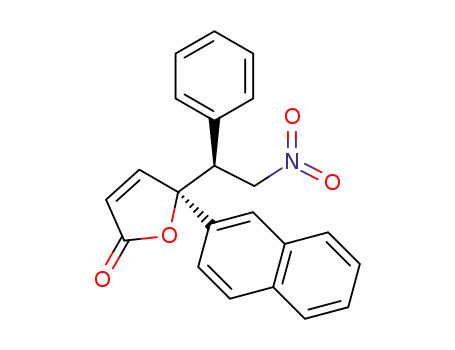 Molecular Structure of 1449431-89-3 ((S)-5-(naphthalen-2-yl)-5-[(S)-2-nitro-1-phenylethyl]furan-2(5H)-one)