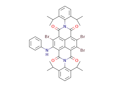 N,N′-bis-(2′,6′-diisopropylphenyl)-2,3,6-tribromo-7-phenylamino-1,4,5,8-naphthalenetetracarboxylic acid diimide