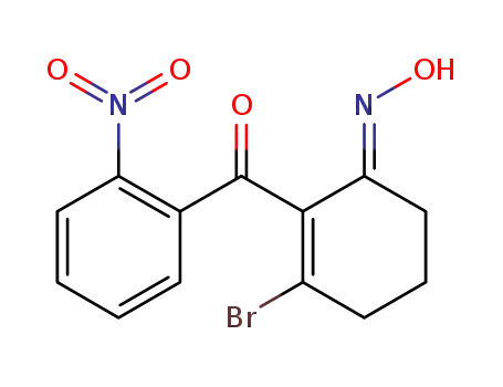 (E)-(2-bromo-6-(hydroxyimino)cyclohex-1-enyl)(2-nitrophenyl)methanone