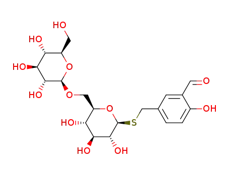 m-formyl-p-hydroxy-benzyl-β-D-glucopyranosyl-(1→6)-1-thio-β-D-glucopyranoside