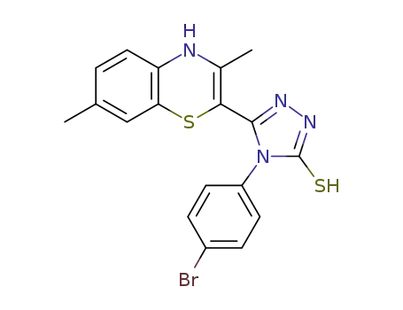 C<sub>18</sub>H<sub>15</sub>BrN<sub>4</sub>S<sub>2</sub>