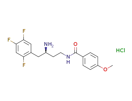 Molecular Structure of 1500076-60-7 ((R)-N-(3-amino-4-(2,4,5-trifluorophenyl)butyl)-4-methoxybenzamide hydrochloride)