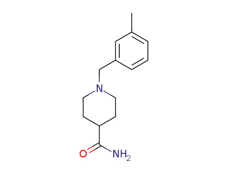Molecular Structure of 380424-07-7 (1-(3-methyl-benzyl)-piperidine-4-carboxylic acid amide)