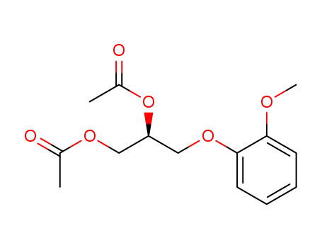 Acetic acid (S)-1-acetoxymethyl-2-(2-methoxy-phenoxy)-ethyl ester