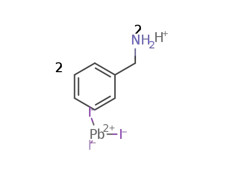 Molecular Structure of 256222-08-9 (bis(phenylmethylammonium) tetraiodoplumbate)