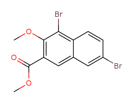 2-Naphthalenecarboxylicacid, 4,7-dibromo-3-methoxy-, methyl ester