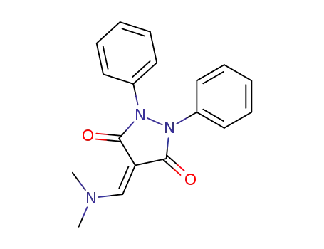 Molecular Structure of 6139-74-8 (4-[(Dimethylamino)methylene]-1,2-diphenyl-3,5-pyrazolidinedione)