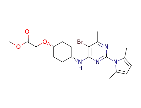 methyl [(cis-4-{[5-bromo-2-(2,5-dimethyl-1H-pyrrol-1-yl)-6-methylpyrimidin-4-yl]amino}cyclohexyl)oxy]acetate