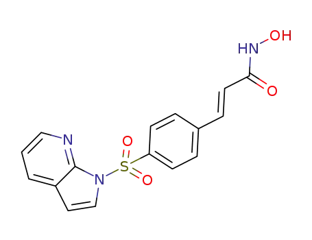 (E)-3-(4-(1H-pyrrolo[2,3-b]pyridin-1-ylsulfonyl)phenyl)-N-hydroxyacrylamide