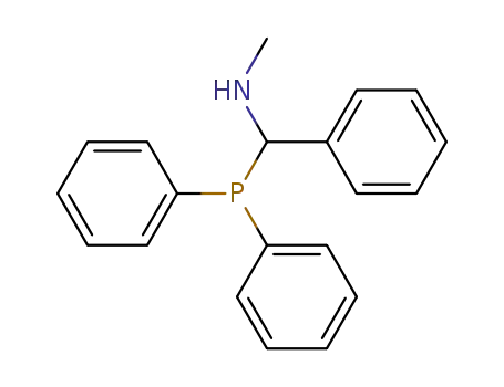 Molecular Structure of 67277-14-9 (Benzenemethanamine, a-(diphenylphosphino)-N-methyl-)