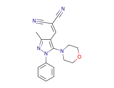 2-(3-methyl-5-morpholino-1-phenyl-1H-pyrazol-4-ylmethylene)malononitrile