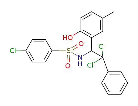4-chloro-N-[2,2-dichloro-1-(2-hydroxy-5-methylphenyl)-2-phenylethyl]benzenesulfonamide