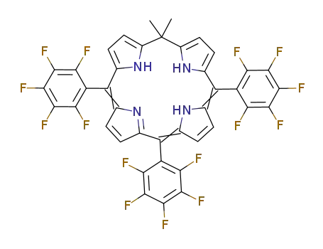 5,5-dimethyl-10,15,20-tris(pentafluorophenyl)phlorin