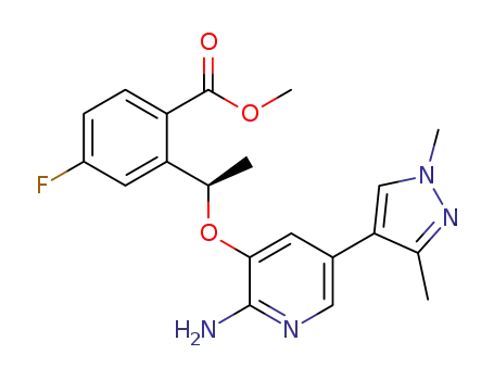 (R)-methyl 2-(1-((2-amino-5-(1,3-dimethyl-1H-pyrazol-4-yl)pyridin-3-yl)oxy)ethyl)-4-fluorobenzoate