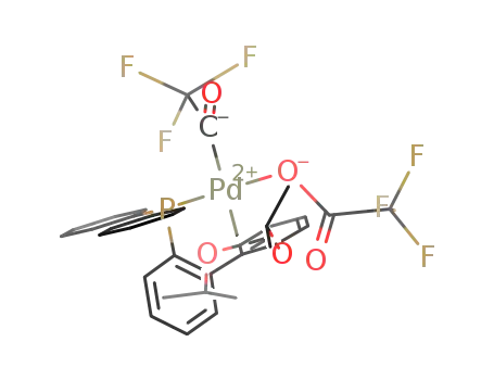 Molecular Structure of 1609451-14-0 ((RuPhos)Pd(COCF<SUB>3</SUB>)(OCOCF<SUB>3</SUB>))
