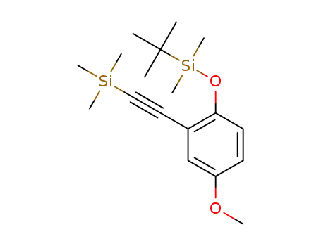 tert-butyl{4-methoxy-2-[(trimethylsilyl)ethynyl]phenoxy}-dimethylsilane