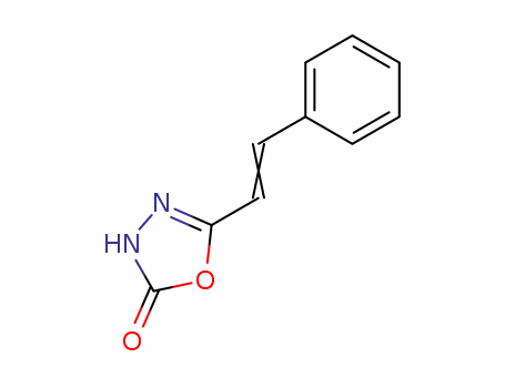 Molecular Structure of 34547-10-9 (5-(2-phenylethenyl)-1,3,4-oxadiazol-2(3H)-one)