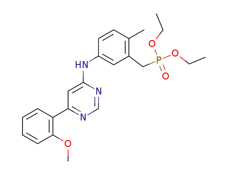 diethyl (5-{[6-(2-methoxyphenyl)pyrimidin-4-yl]amino}-2-methylbenzyl)phosphonate