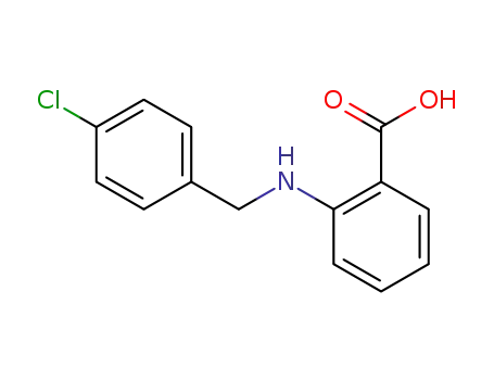 Molecular Structure of 14345-04-1 (2-[(4-Chlorobenzyl)amino]benzoic acid)