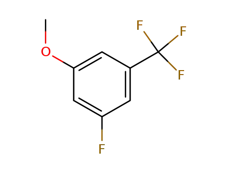 Molecular Structure of 261951-79-5 (3-FLUORO-5-(TRIFLUOROMETHYL)ANISOLE)