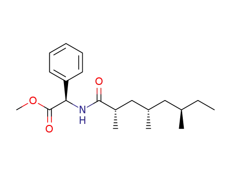 (2R)-methyl-2-phenyl-2-((2S,4S,6R)-2,4,6-trimethyloctanamido)acetate