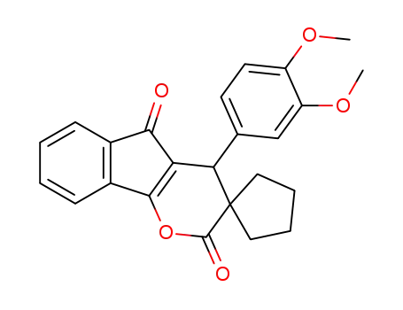 4'-(3,4-dimethoxyphenyl)-2'H-spiro[cyclopentane-1,3'-indeno[1,2-b]pyran]-2',5'(4'H)-dione