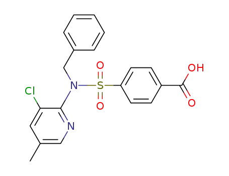 4-(N-benzyl-N-(3-chloro-5-methylpyridin-2-yl)sulfamoyl)benzoic acid