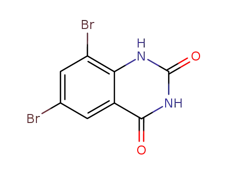 Molecular Structure of 643-37-8 (6,8-Dibromoquinazoline-2,4(1H,3H)-dione)